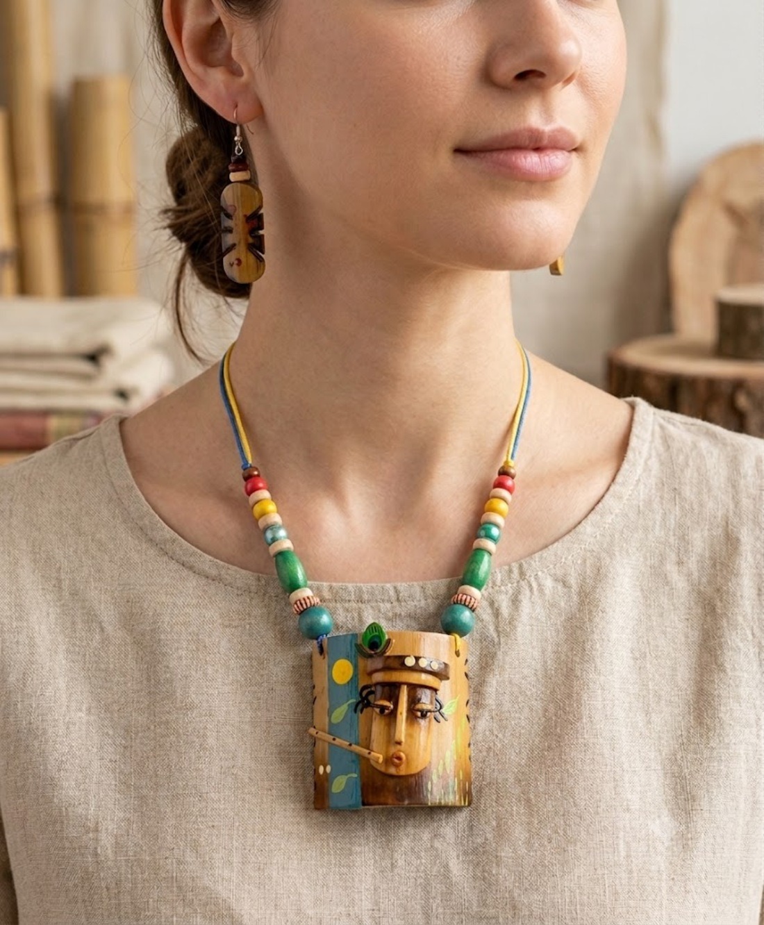 Bamboo Necklace (Shri Krishna)